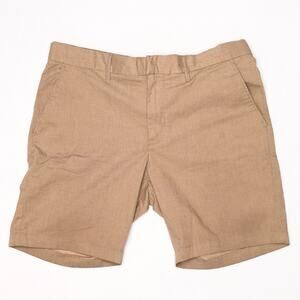 Nordstrom Tech-Smart Slim Fit Shorts Tan/Khaki NWOT - 35W